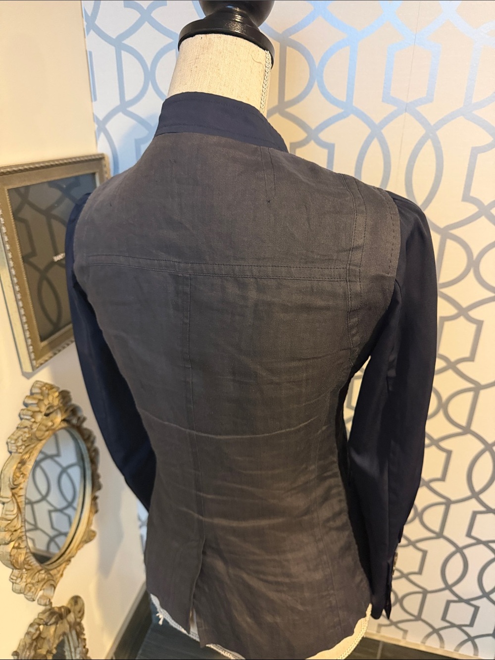 Dries Van Noten Navy Structured Women's Jacket